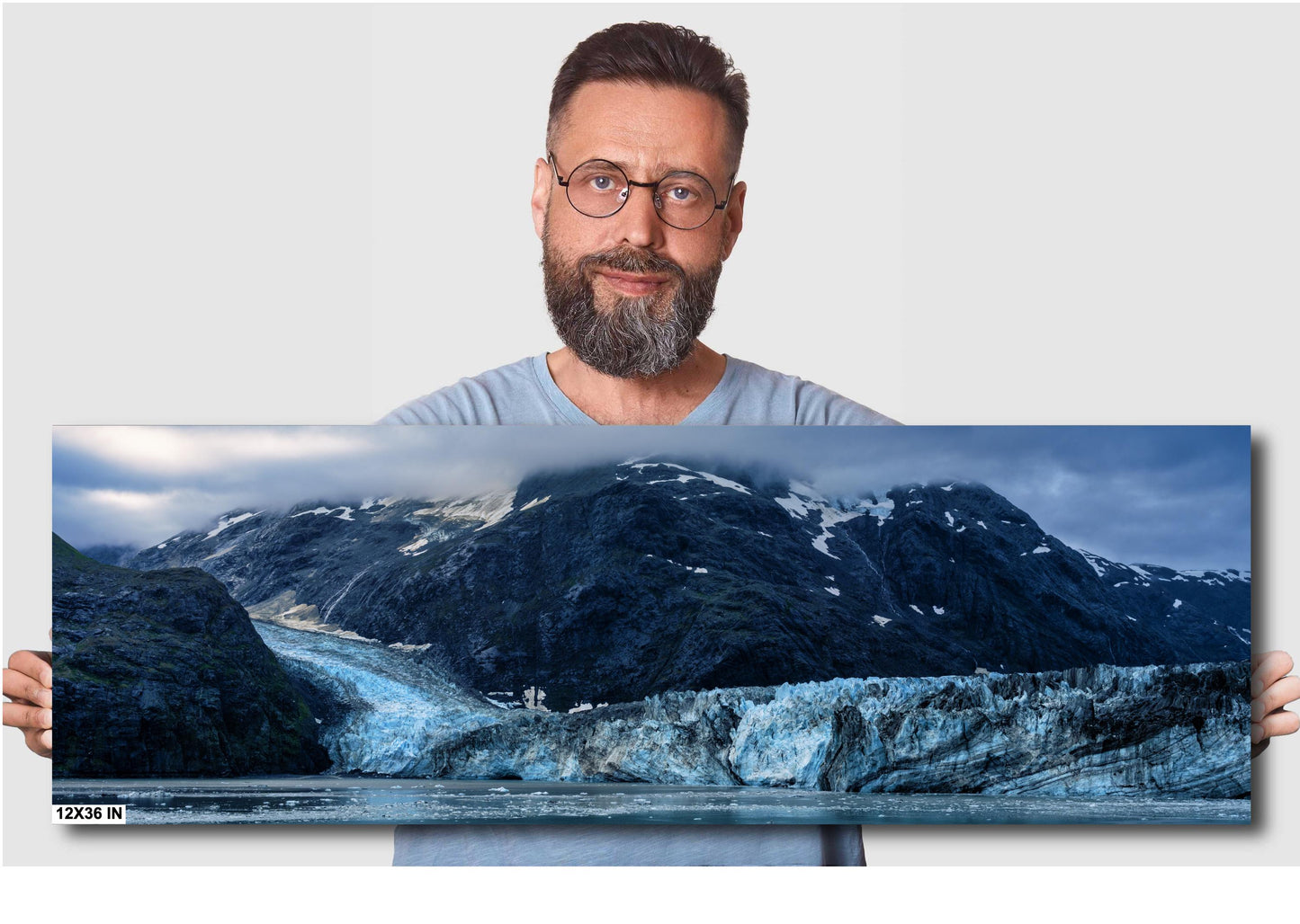 Alaska's Johns Hopkins Glacier Art Print: Stunning Cruise Photography for Home Decor - Glacier Bay National Park Decor