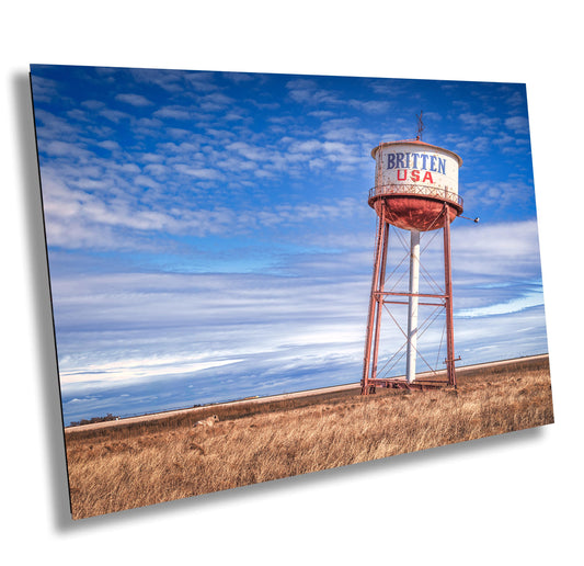 Leaning Water Tower Print | Route 66 Groom Texas Skyline Americana Wall Art | Vintage Decor on Multiple Mediums