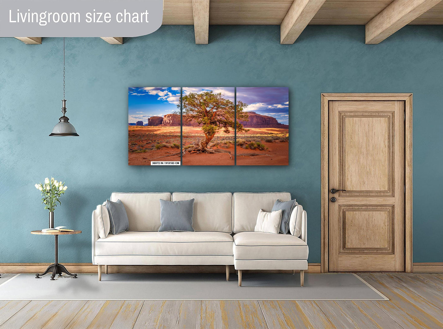 Monument Valley Poster - Gnarled Juniper Tree, Arizona Landscape Photo on Canvas, Metal, Acrylic & Photo Paper Decor