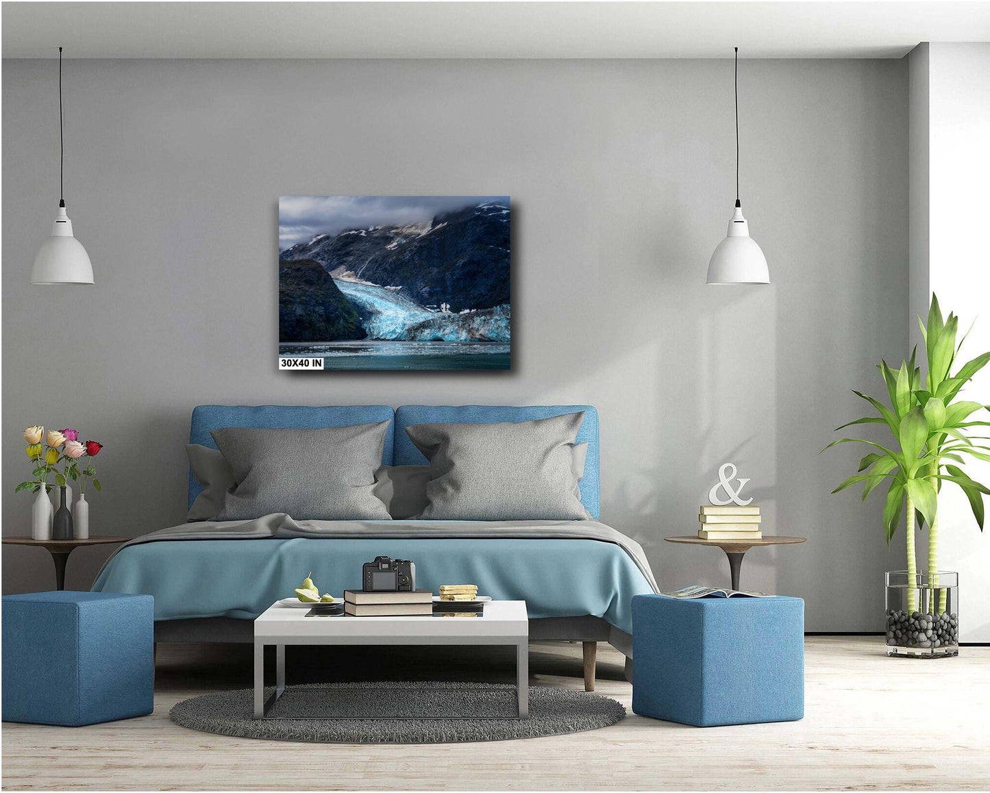 Alaska Glacier Photography: Johns Hopkins Glacier Bay National Park Art Print, Landscape Decor for Home & Office