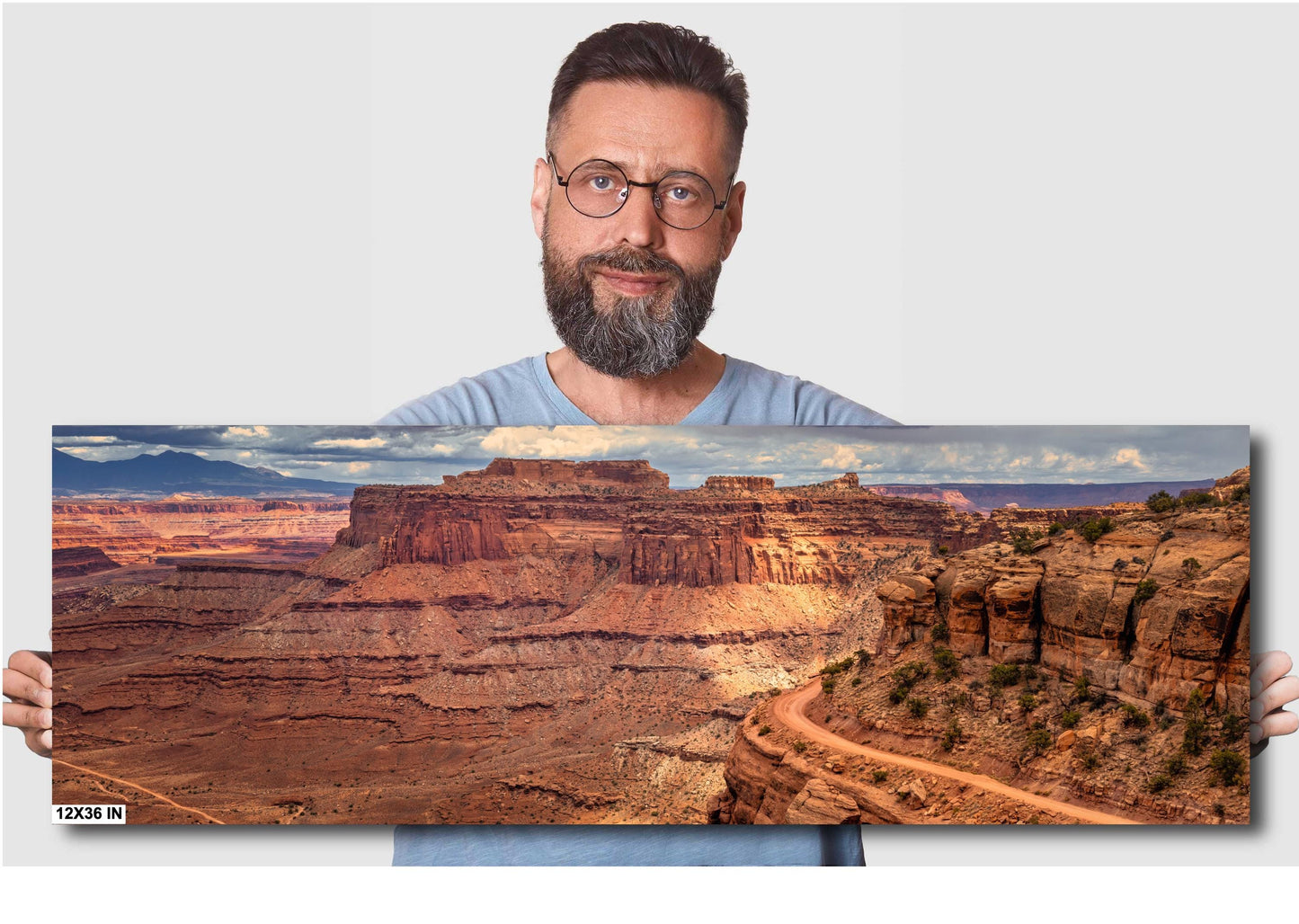 Canyonlands National Park Art Print | Shafer Trail Overlook Desert Landscape for Southwestern Home Decor