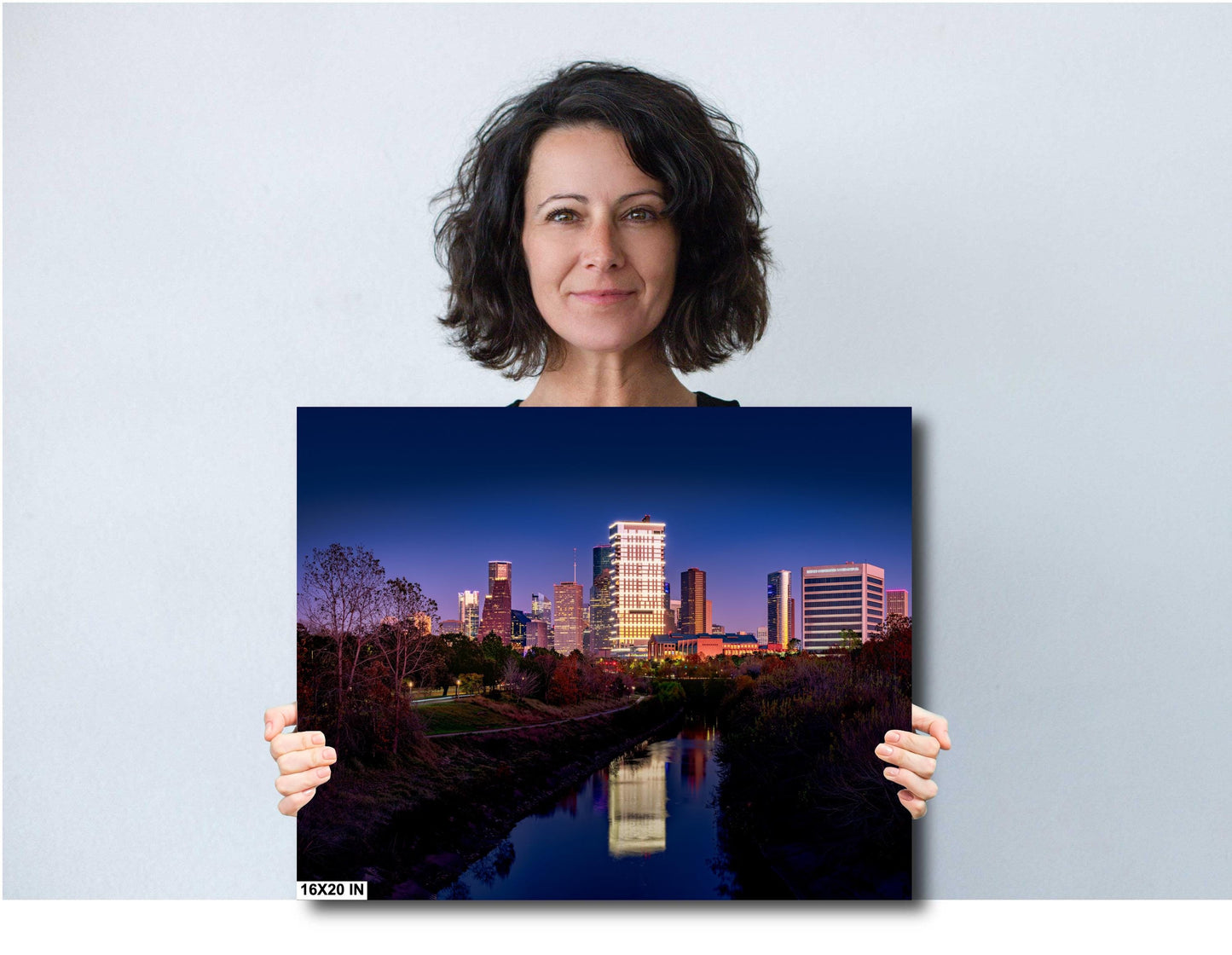 Houston Art - Skyline Wall Art - Stunning Photography from Buffalo Bayou, Ready-to-Hang Canvas, Acrylic & Metal Options, Perfect Home Decor