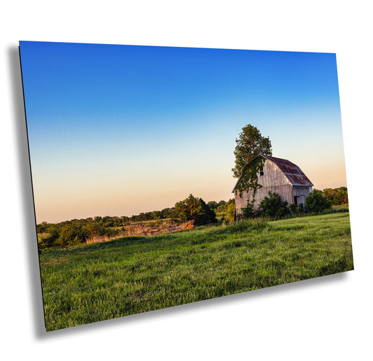Rustic Barn Photography: Farmhouse Wall Decor Print on Canvas, Paper, Acrylic, or Metal - Rural Landscape Art