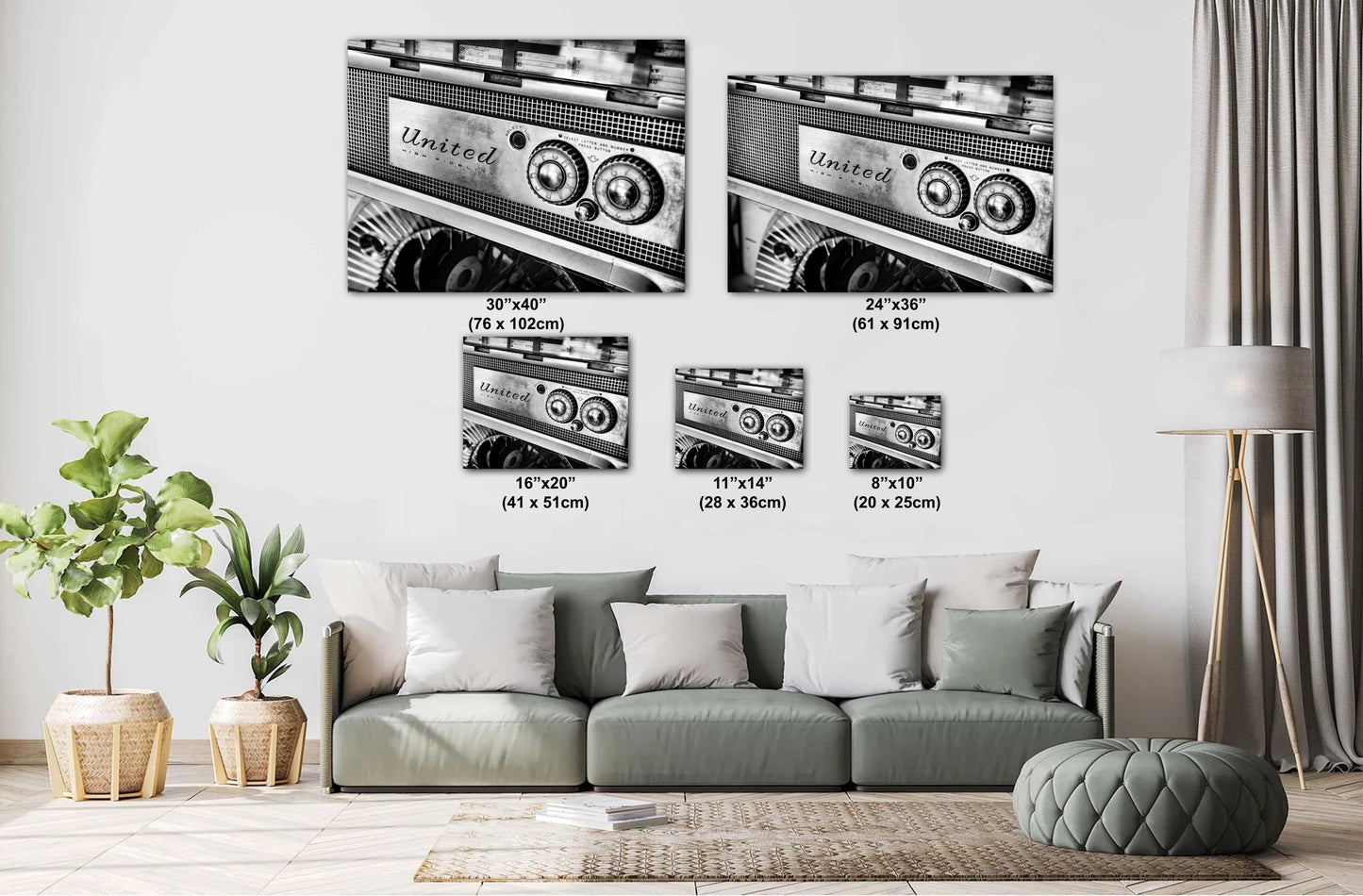 Classic Route 66 Diner Jukebox Photography Wall Art Print | Premium Paper, Canvas, Acrylic & Metal Decor
