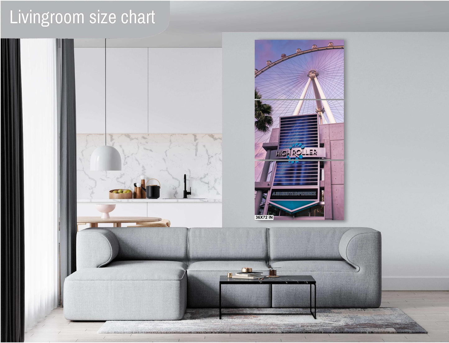 Las Vegas High Roller Photography Art Print - Nevada Wall Decor on Premium Photo Paper, Canvas or Metal, Unique Gift for Home or Office