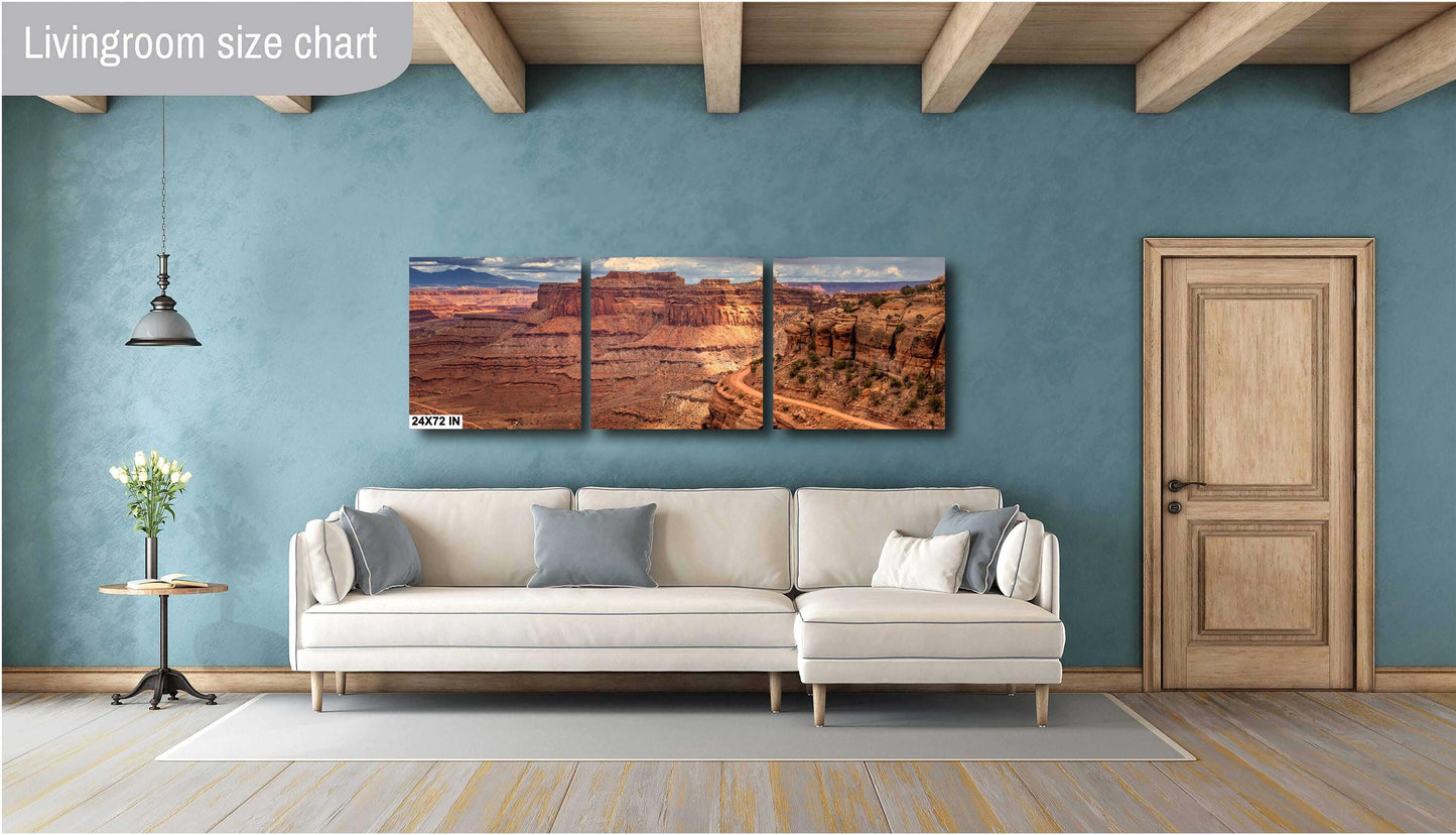 Canyonlands National Park Art Print | Shafer Trail Overlook Desert Landscape for Southwestern Home Decor