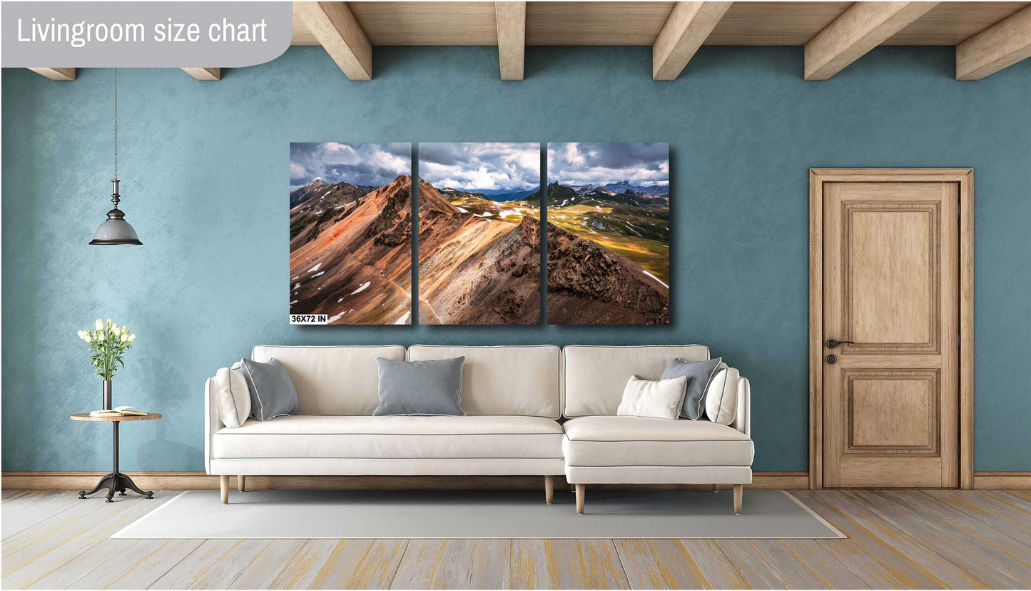 Rocky Mountain Colorado Alpine Loop: Engineer Pass Summit View Photography Print, Silverton & Ouray Wall Art Decor