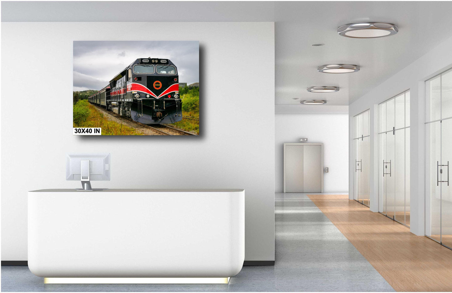 Alaska Wilderness Train Art Print | White Pass & Yukon Narrow Gauge Railroad Photography Decor