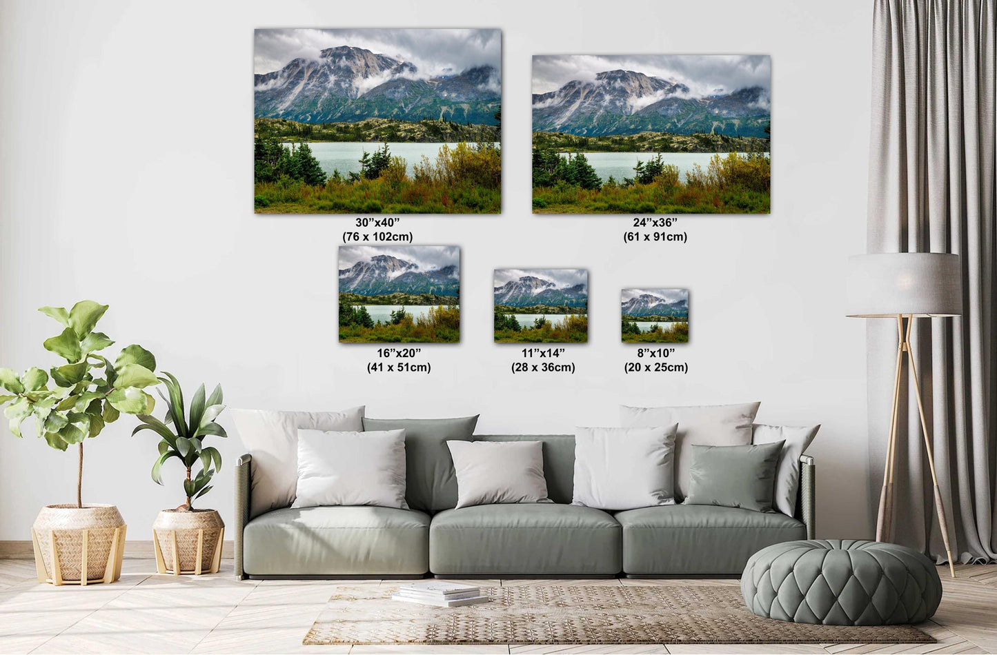 Bernard Lake Art Print - Fraser Alaska Landscape | White Pass & Yukon Railway Fine Art Decor for Your Home
