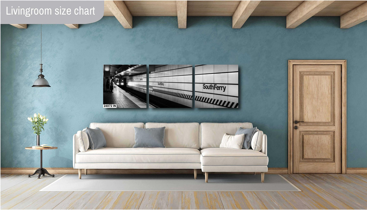 South Ferry NYC Subway Station Canvas Print: MTA Art, Manhattan, Staten Island Ferry & Battery Park Photo Decor