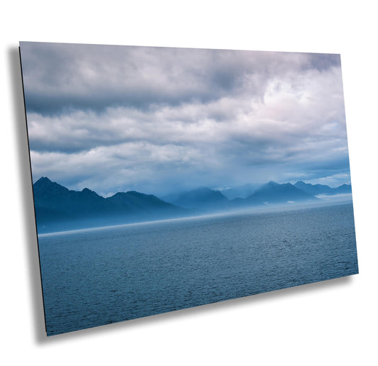 Alaska Inside Passage Poster: Large Misty Mountains Cruise Art & Fine Wall Decor for Home, Office, or Gift