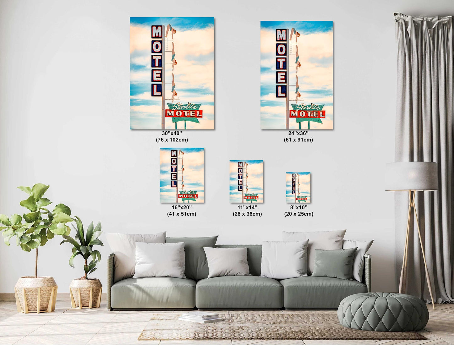 Mid Century Modern Art Photography - Starlite Motel Mesa AZ, Fine Art Print on Premium Paper, Canvas, Acrylic & Metal Wall Decor