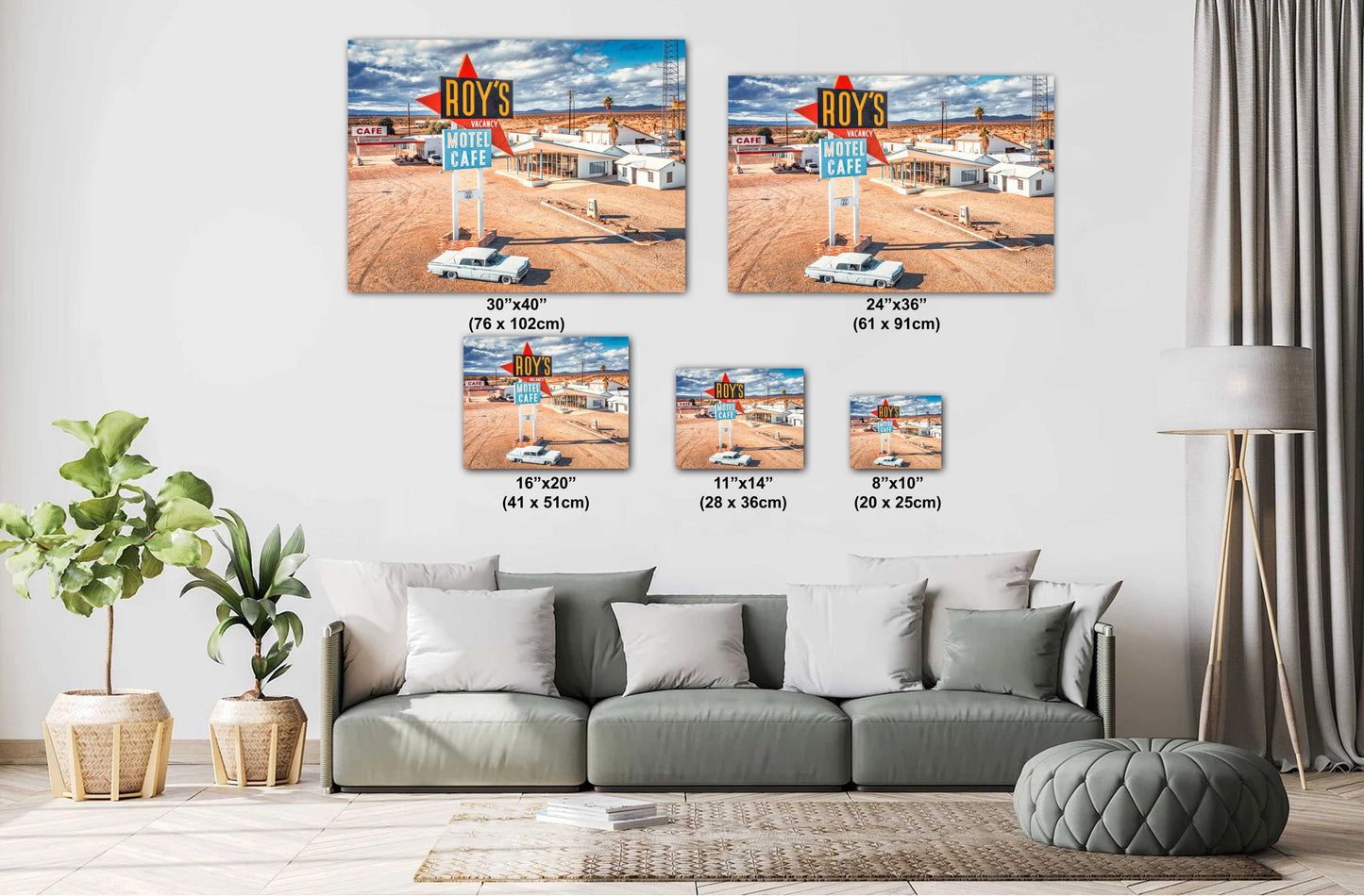 Roy's Motel Cafe: Vintage Route 66 Photo Print - Amboy, California Art on Paper, Canvas, Acrylic & Metal Decor