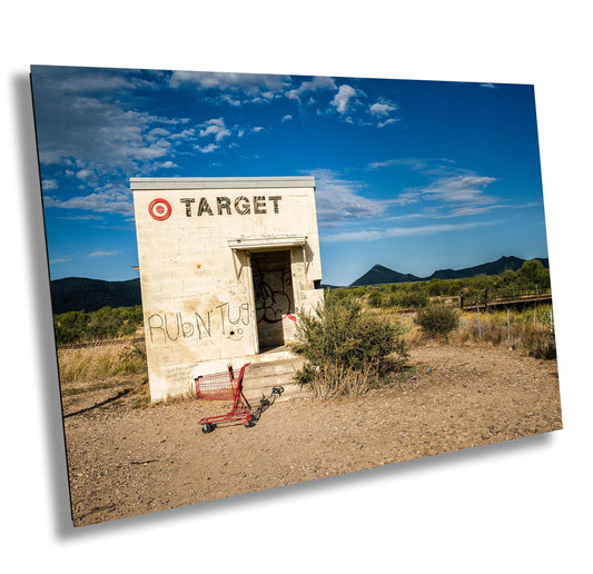 Quirky West Texas Roadside Art Print: Target Store Installation Photography, Marfa Fashion Store Parody Decor, Unique Wall Art