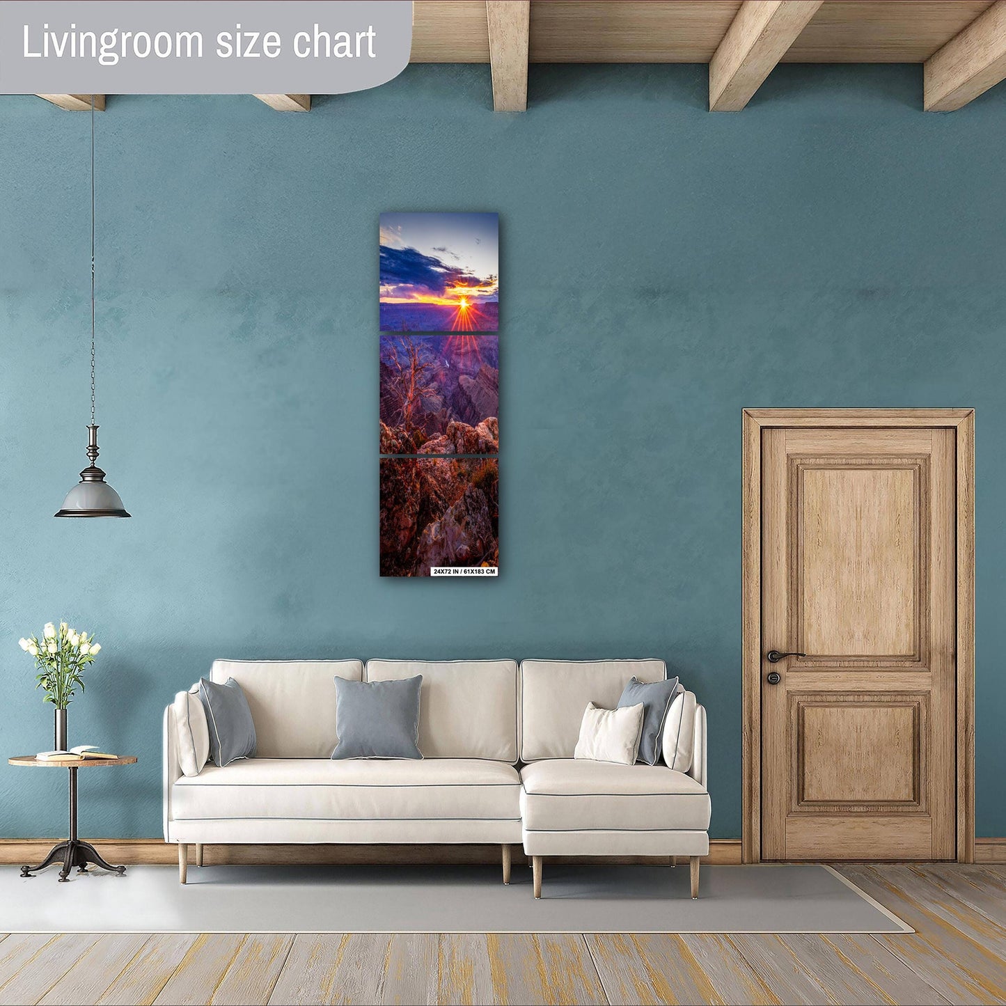 Grand Canyon Poster - Arizona Sunset South Rim Photo, Premium Paper, Canvas, Acrylic & Metal National Park Wall Art