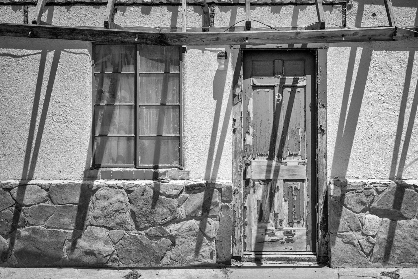 Haunting Abandoned Motel Room 9 Photograph | Vintage Roadside Americana Wall Art Print on Canvas & Metal