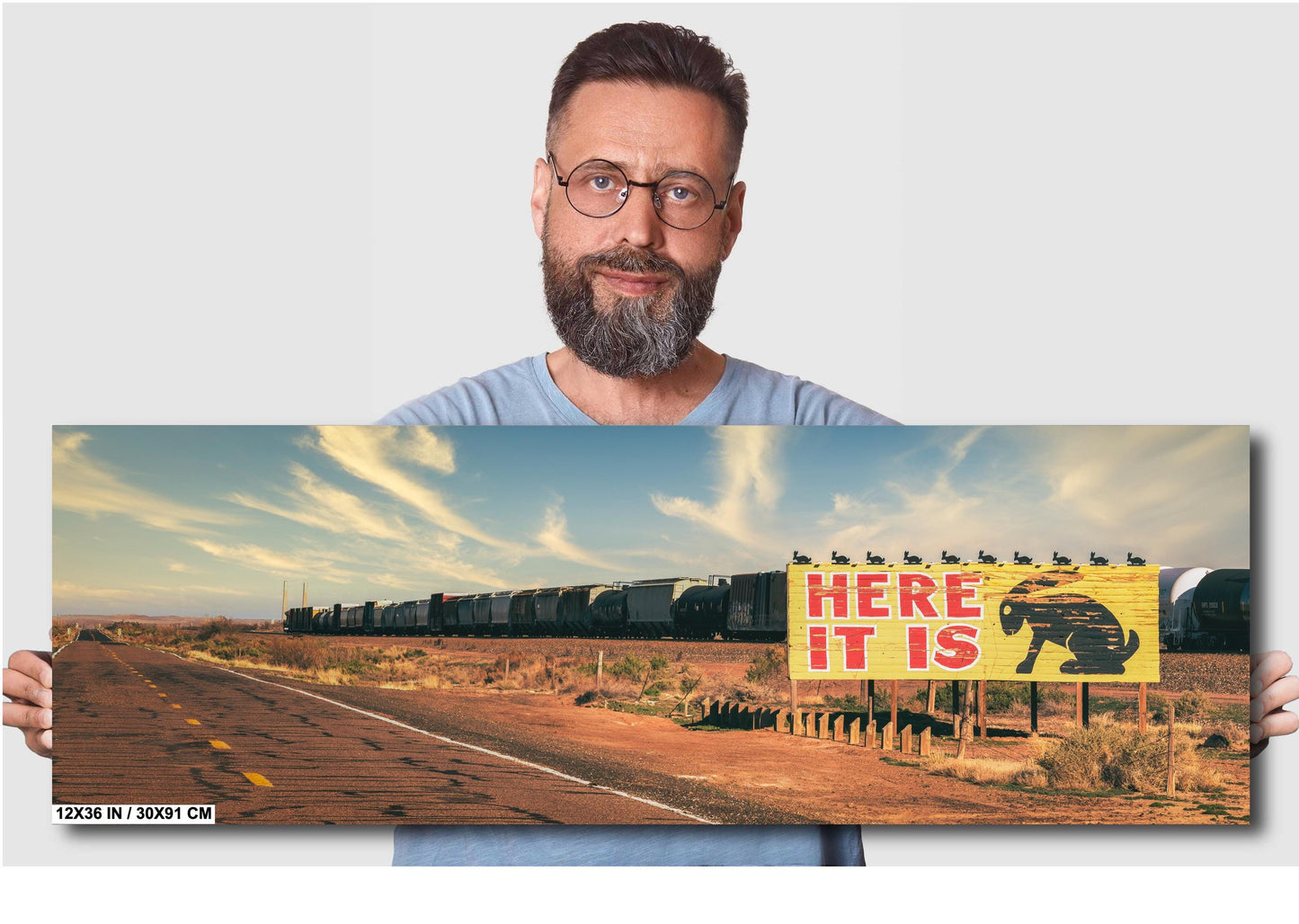 Jack Rabbit Trading Post Route 66 Photography Print | Americana Art on Premium Paper & Ready-to-Hang Canvas