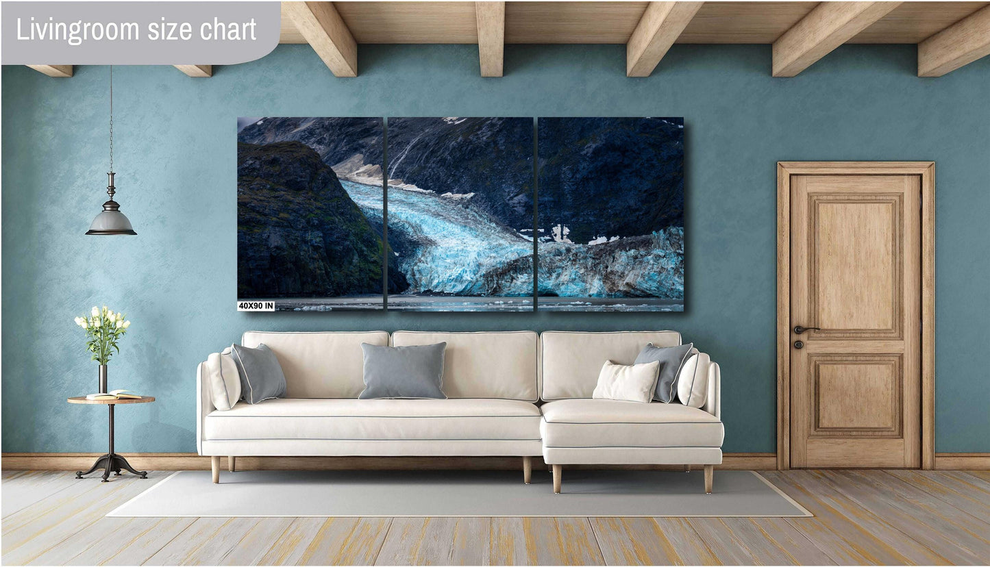 Alaska Glacier Photography: Johns Hopkins Glacier Bay National Park Art Print, Landscape Decor for Home & Office
