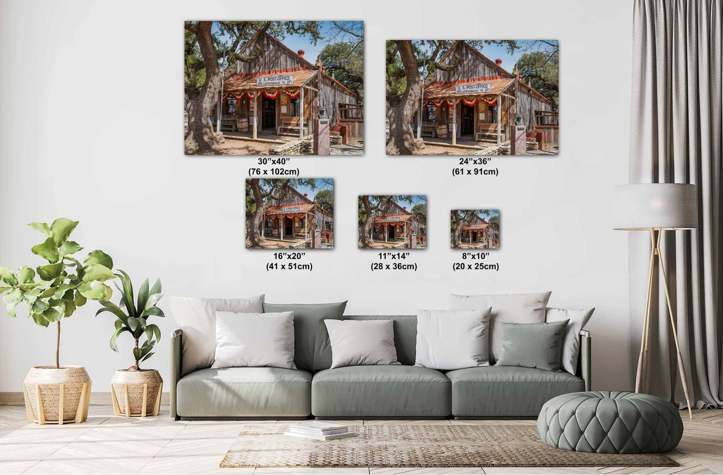 Luckenbach Texas Post Office: Fine Art Print on Premium Photo Paper or Ready-to-Hang Canvas, Acrylic, or Metal