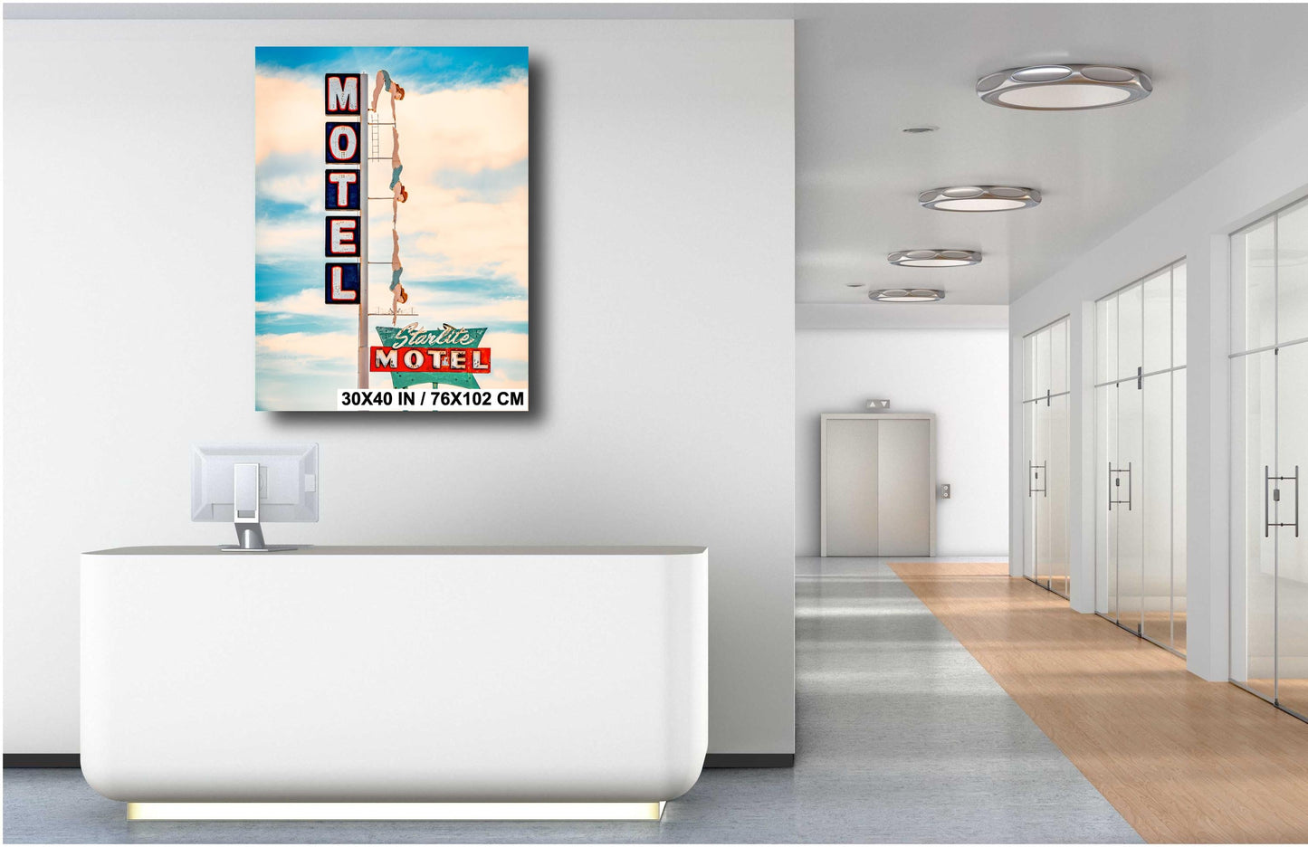 Mid Century Modern Art Photography - Starlite Motel Mesa AZ, Fine Art Print on Premium Paper, Canvas, Acrylic & Metal Wall Decor