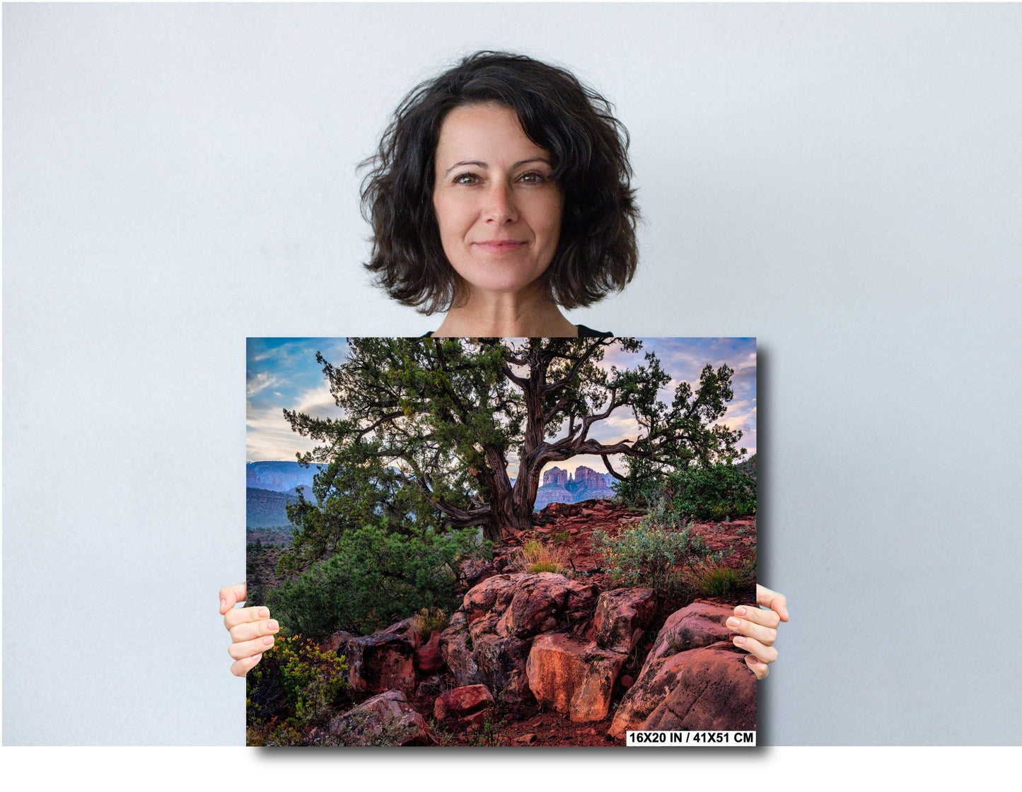 Sedona Arizona Cathedral Rock Wall Art - Red Rocks Photography Print on Premium Photo Paper, Canvas, Acrylic & Metal Decor