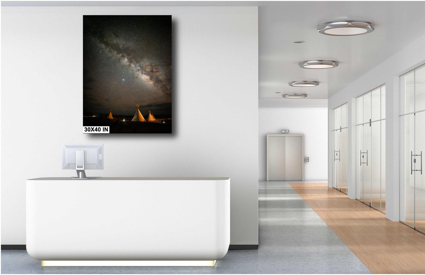 Milky Way Stars over Terlingua Teepee Art Print | Big Bend Texas Night Sky Constellation Decor
