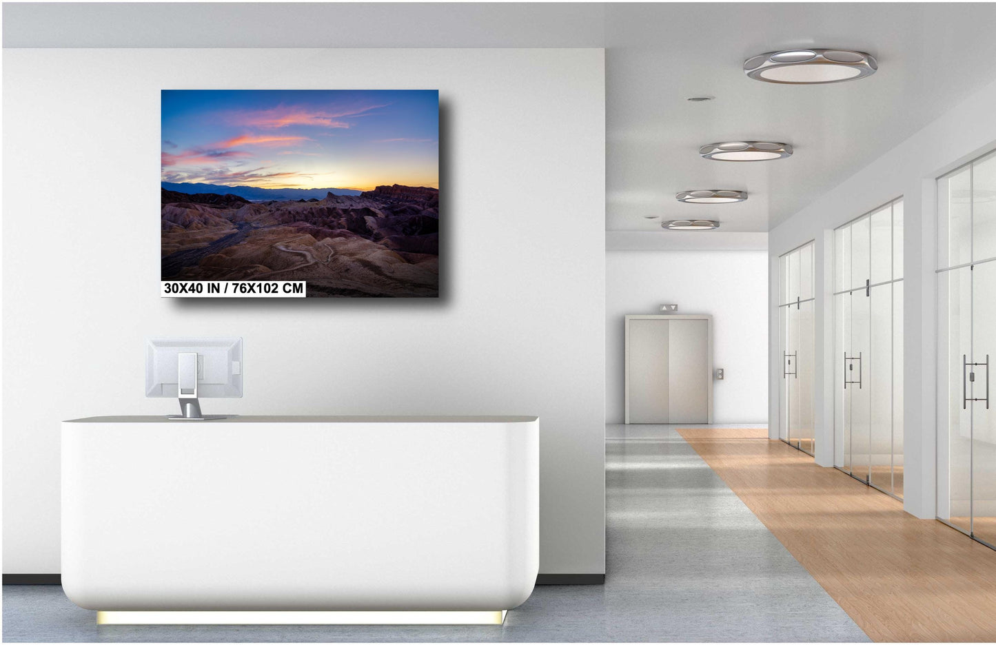 Zabriskie Point Death Valley Wall Art – California Desert Print, Southwest Landscape Nature Photography
