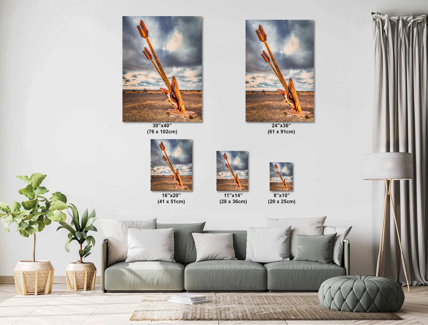 Twin Arrows Fine Art Print | Route 66 Arizona Wall Art on Premium Photo Paper, Canvas, Acrylic & Metal Options