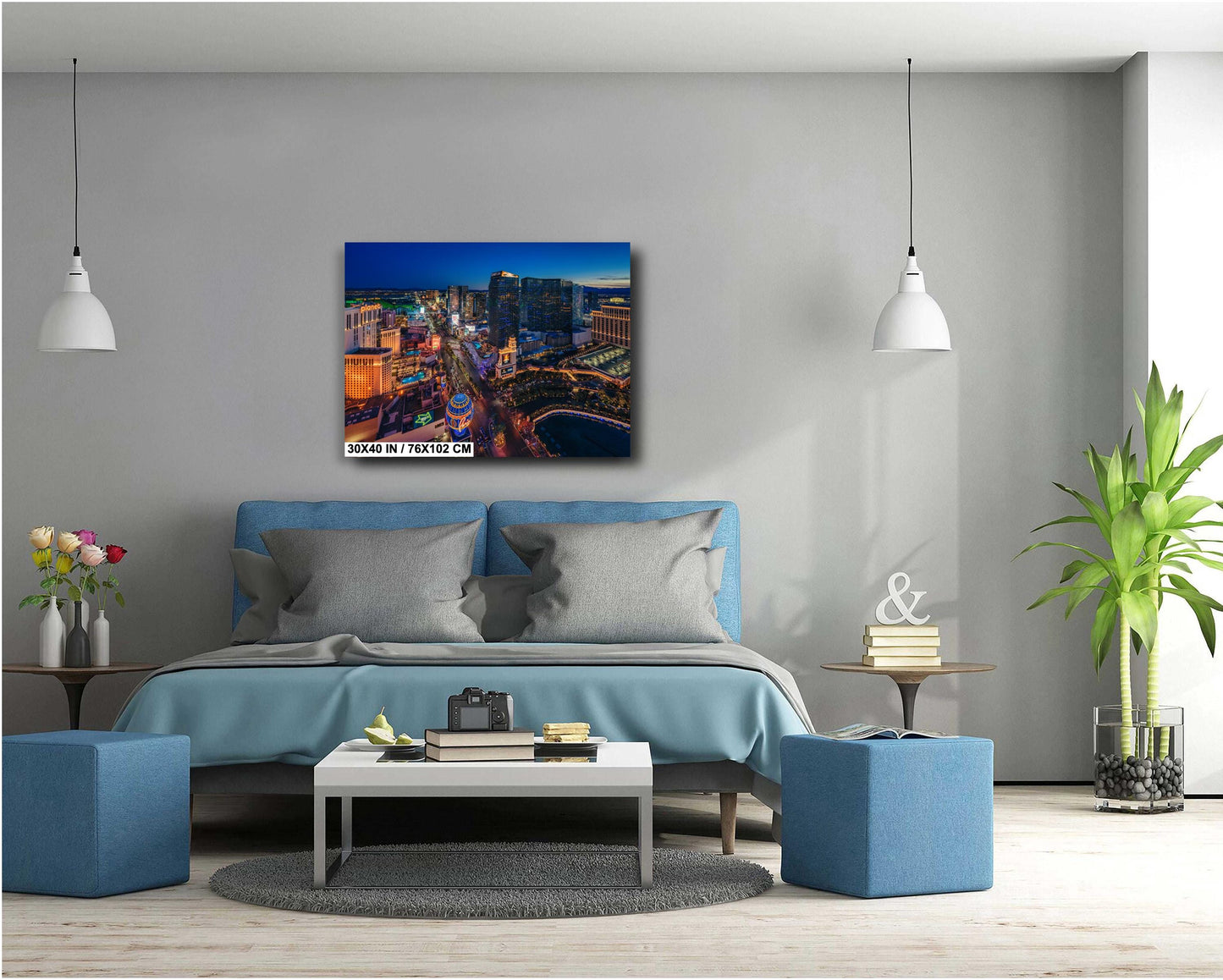 Las Vegas Strip Skyline Wall Art - Aerial Photo Canvas, Metal & Acrylic Prints - Modern Home Decor, Ready to Hang
