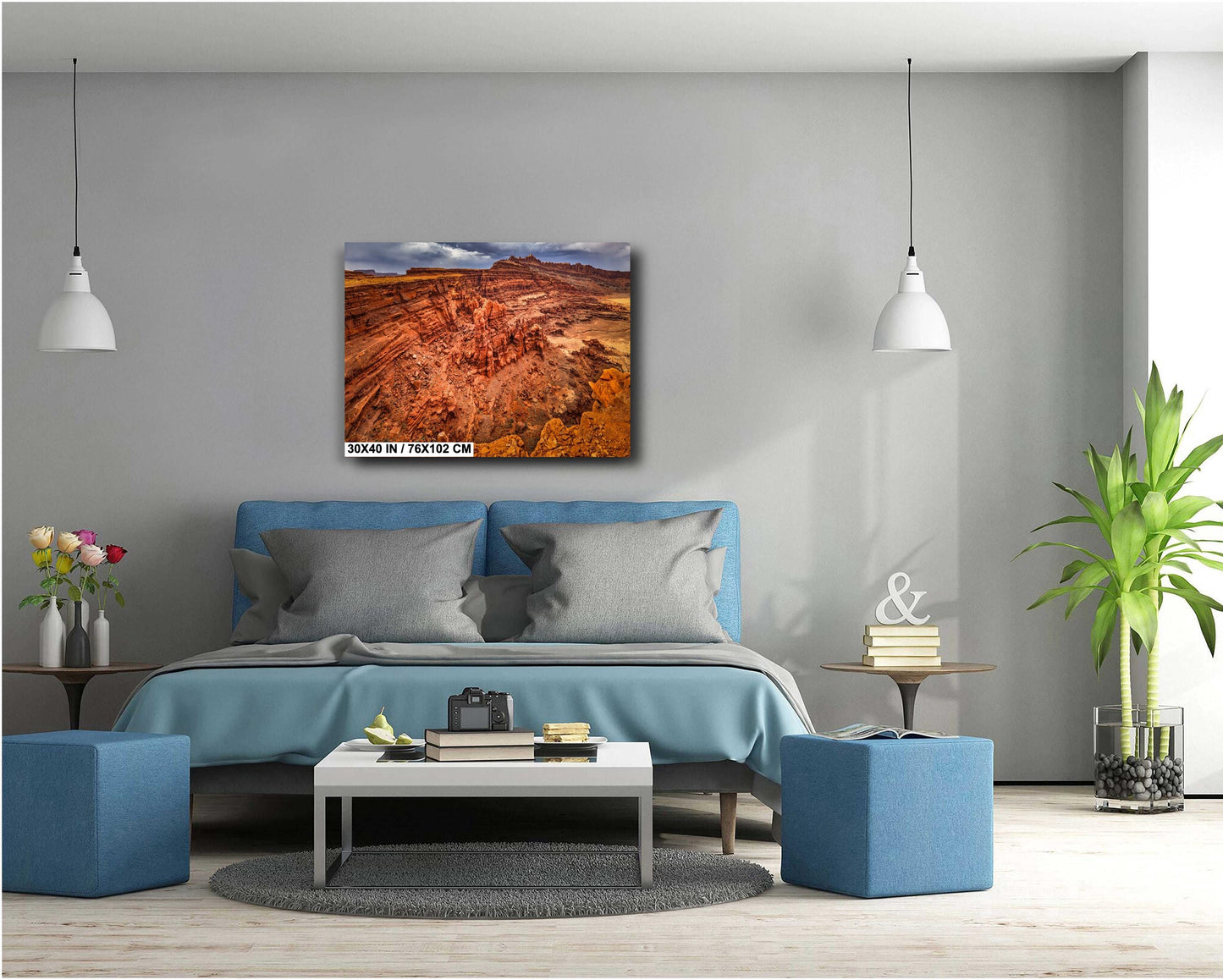 Moab Chicken Corners Trail Landscape Print - Utah Desert Photography Wall Art in Premium Photo Paper, Canvas, Acrylic & Metal