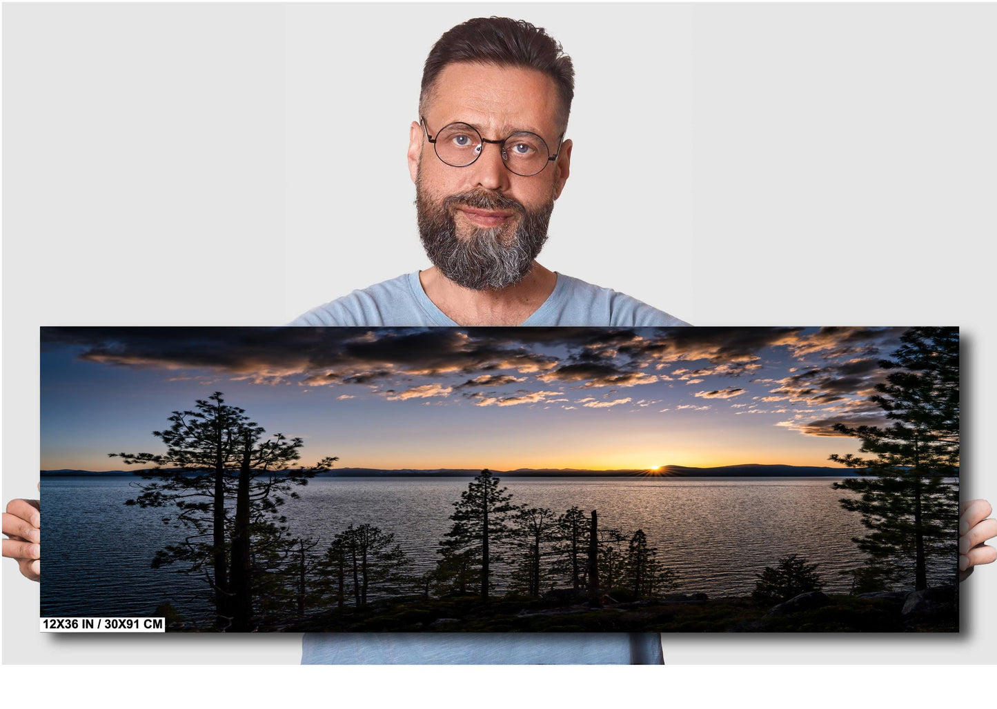 Lake Tahoe Print - Sunset Fine Art Photograph on Photo Paper, Canvas & Metal – Nevada / California Landscape Wall Decor, Mountain Home Gift