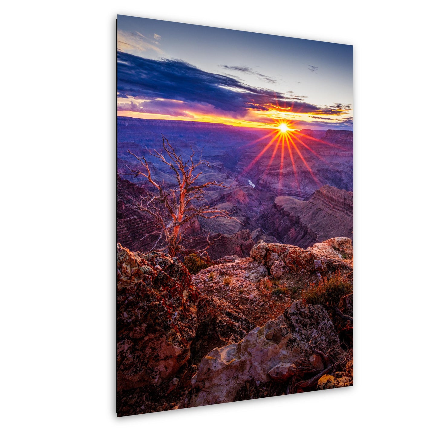 Grand Canyon Poster - Arizona Sunset South Rim Photo, Premium Paper, Canvas, Acrylic & Metal National Park Wall Art