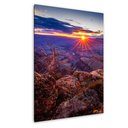 Grand Canyon Poster - Arizona Sunset South Rim Photo, Premium Paper, Canvas, Acrylic & Metal National Park Wall Art