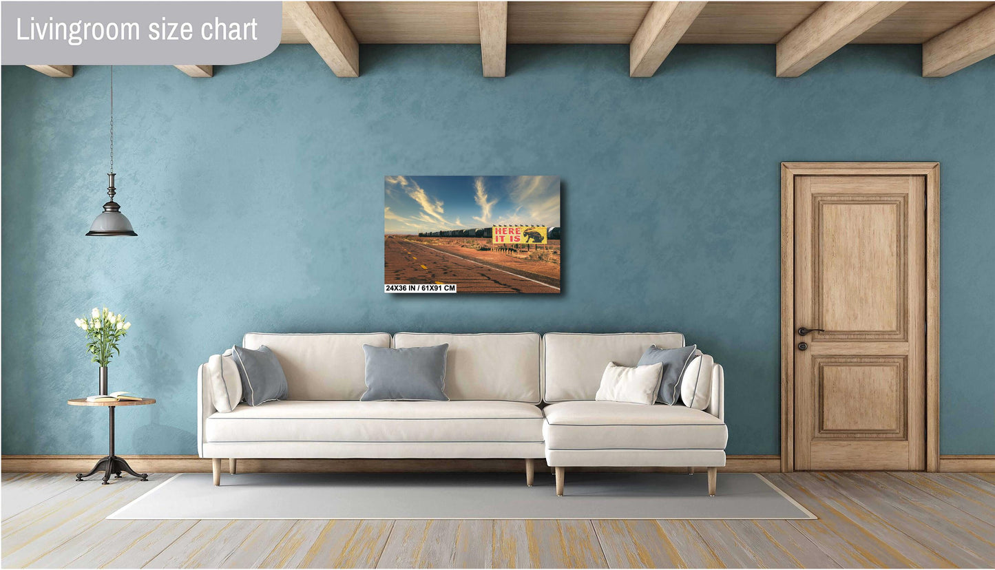 Jack Rabbit Trading Post Route 66 Photography Print | Americana Art on Premium Paper & Ready-to-Hang Canvas