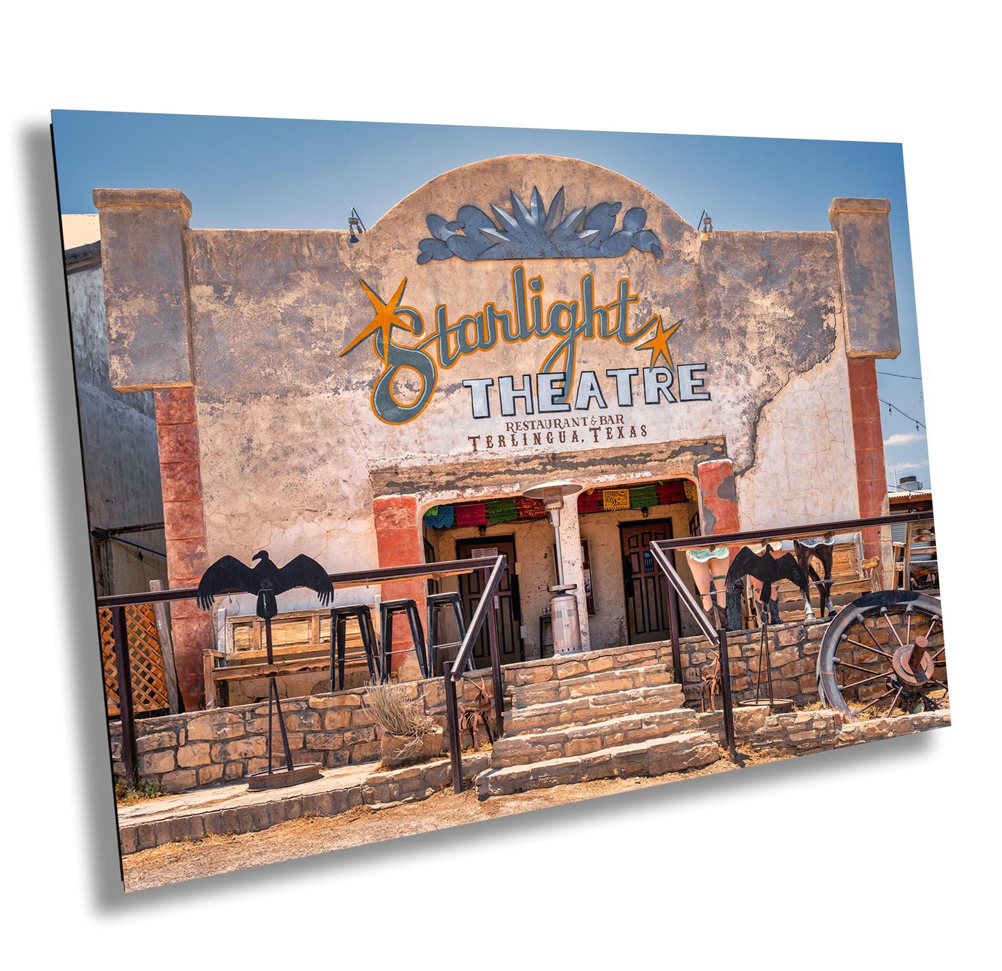 Starlight Theater Terlingua Texas Photo Print: West Texas Ghost Town, Historic Desert Movie Theater Photo on Premium Paper, Canvas or Metal