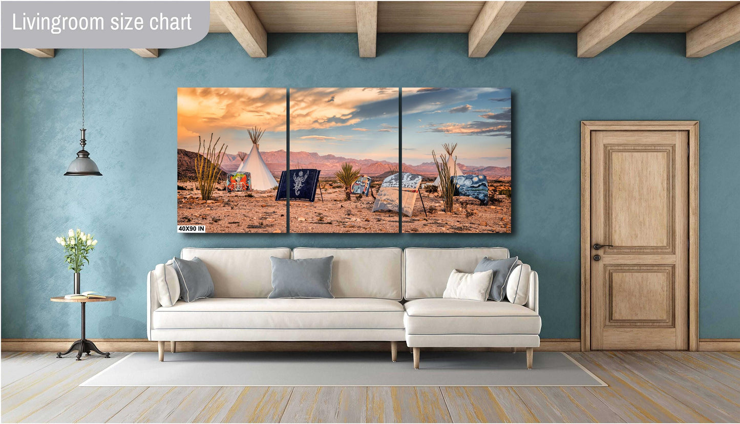 Terlingua Texas Tipi Wall Art | Desert Landscape Photography Print on Canvas, Paper, Acrylic & Metal
