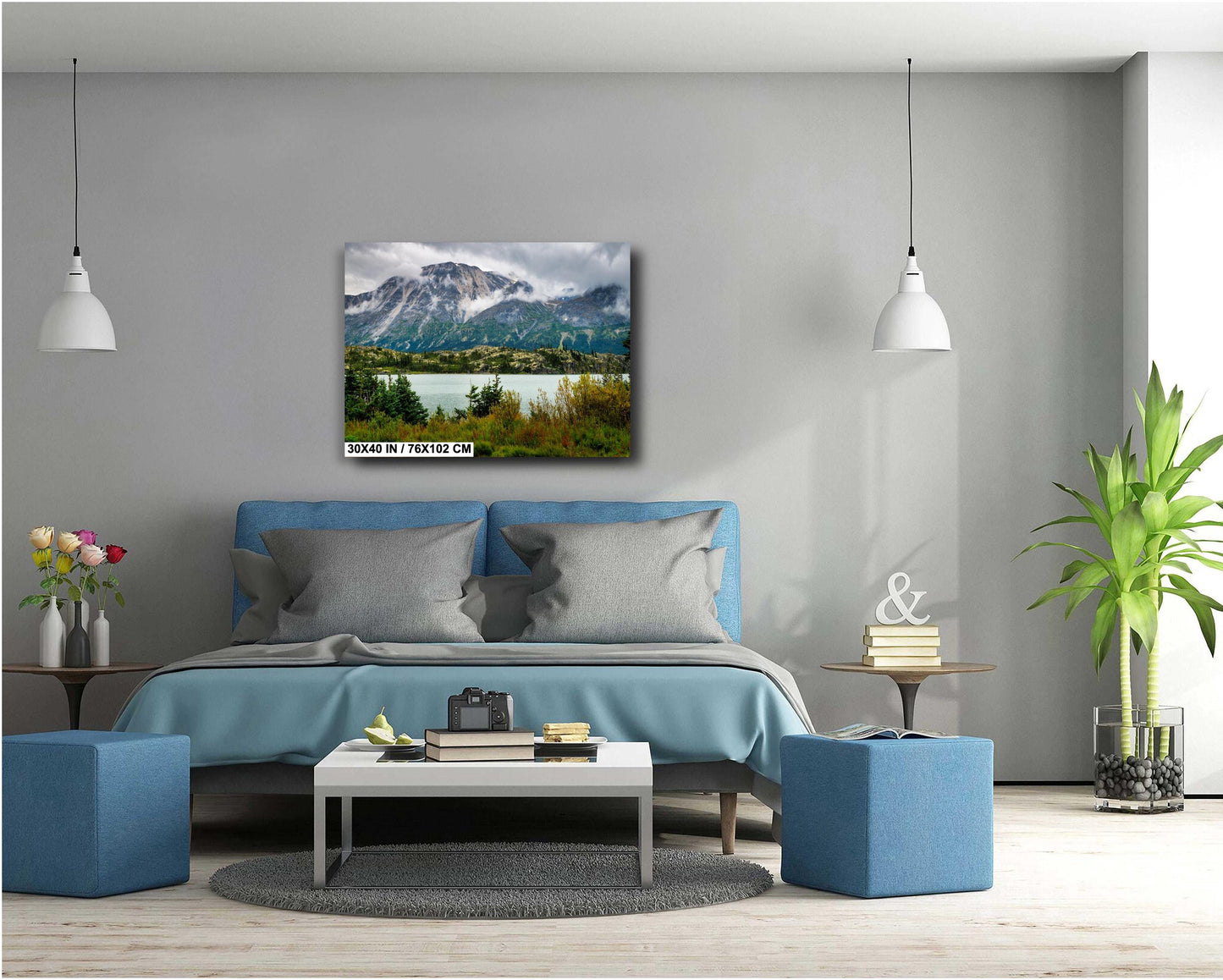 Bernard Lake Art Print - Fraser Alaska Landscape | White Pass & Yukon Railway Fine Art Decor for Your Home