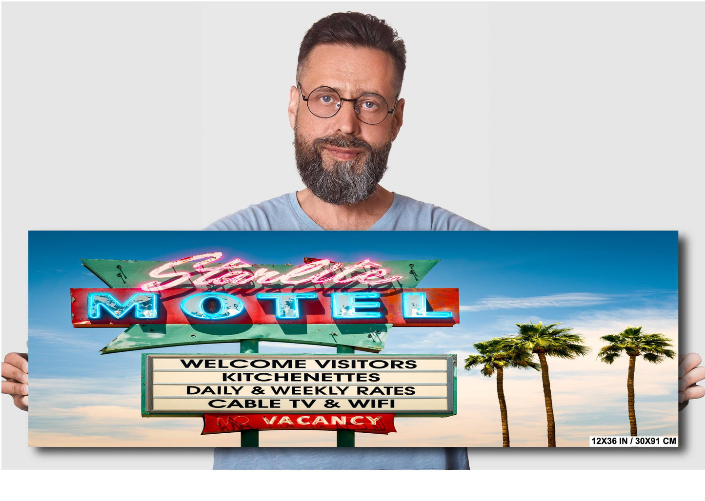 Starlite Motel Mid Century Modern Art Photography - Mesa AZ Fine Art Print on Premium Paper, Canvas & Metal Wall Decor
