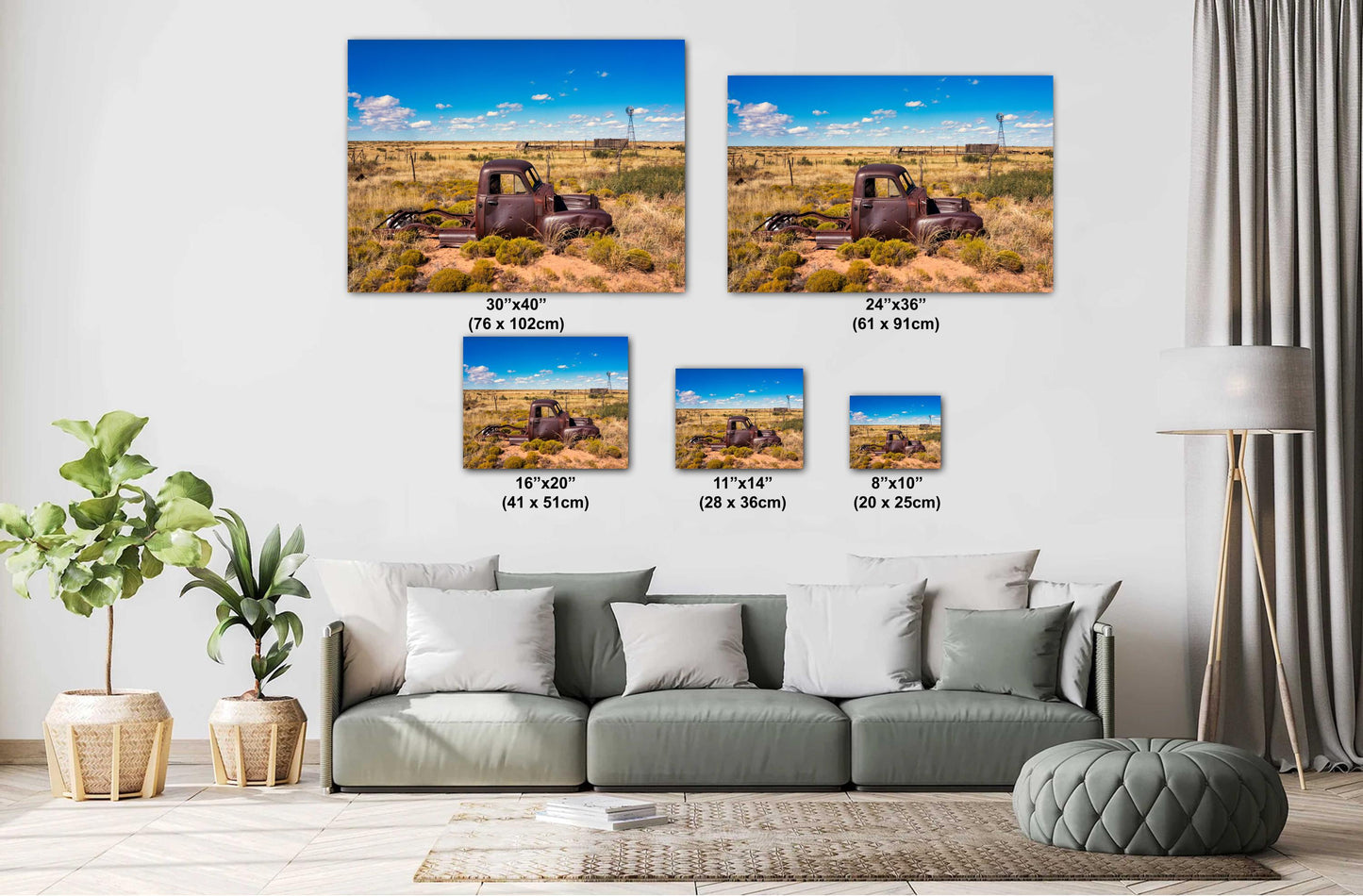1948 Chevy Pickup Photography Print: Route 66 New Mexico Decor for Garage, Man Cave & Home Spaces