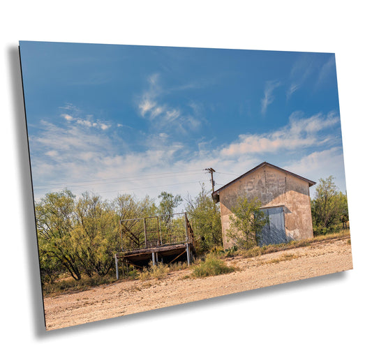 Abandoned Cafe in West Texas: Vintage Highway Photography Print on Paper, Canvas & Metal - Big Bend Art Decor