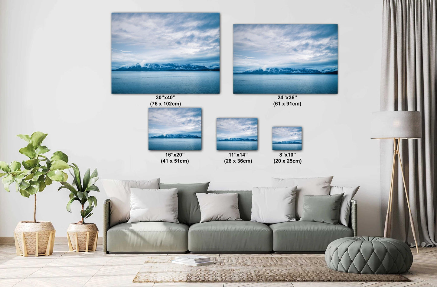 Alaska Inside Passage - Misty Mountains Cruise Art, Nature Wall Decor & Glacier Bay Photography on Premium Photo Paper, Canvas, or Metal