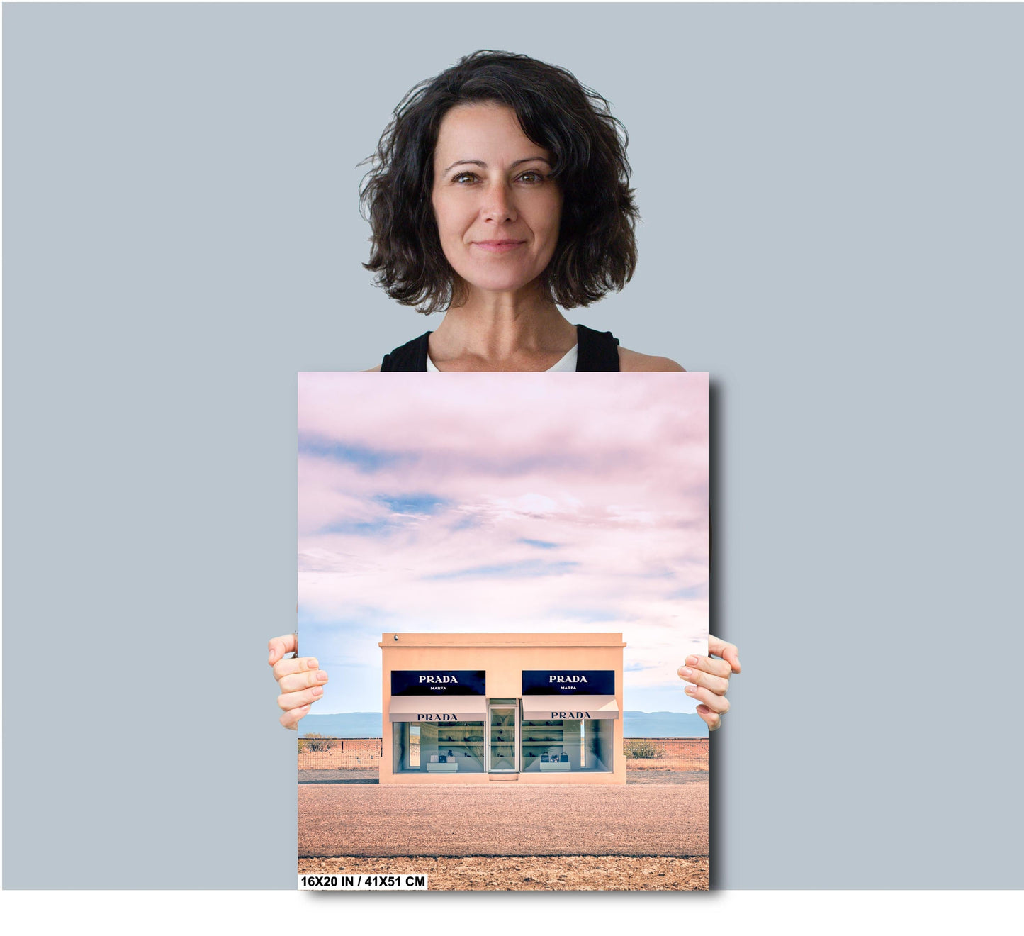 Marfa TX Boutique West Texas Cotton Candy Sky Art Print on Canvas, Paper, Acrylic or Metal, Unique Home Decor, Modern Wall Art