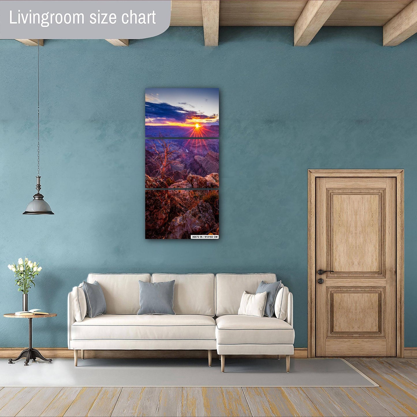 Grand Canyon Poster - Arizona Sunset South Rim Photo, Premium Paper, Canvas, Acrylic & Metal National Park Wall Art