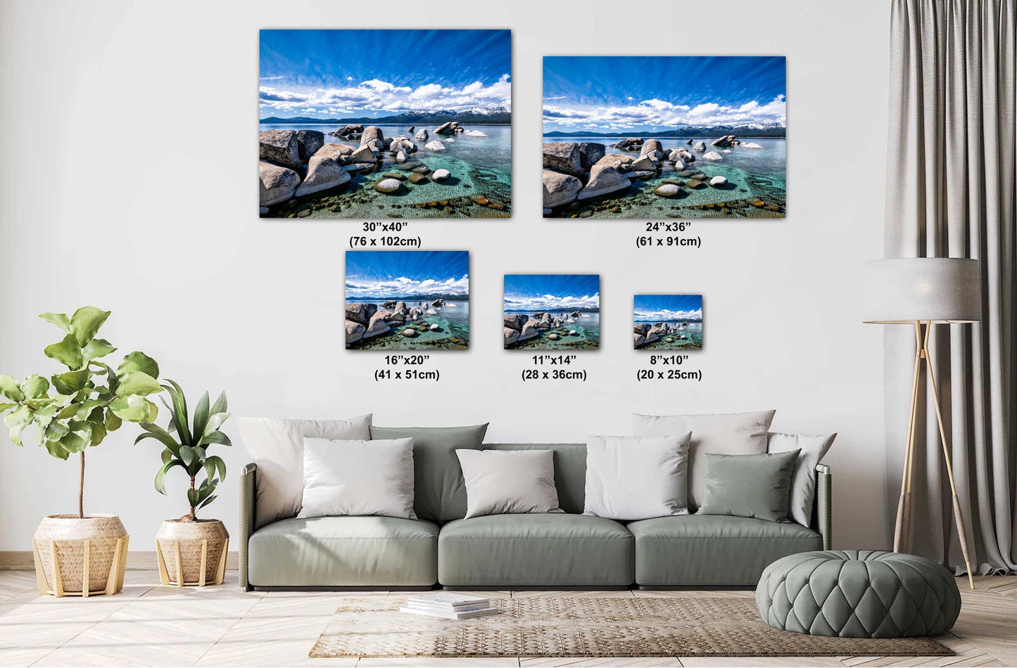 Lake Tahoe Print - Sand Harbor Photo - Wall Art on Canvas, Acrylic, Metal & Photo Paper - Lake Tahoe Photography Decor