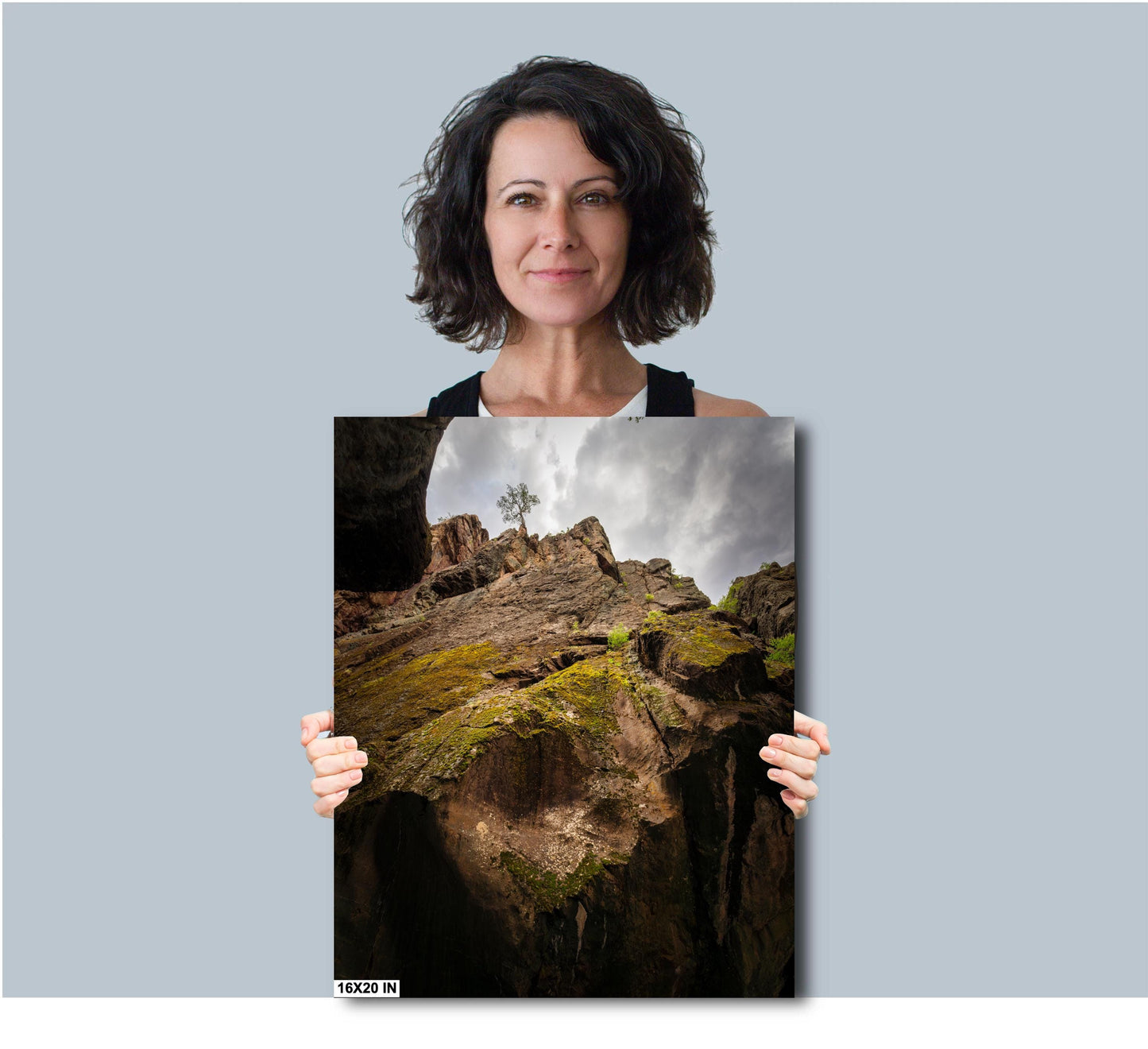 Majestic Rocky Mountain Landscape: Mossy Cliffs at Box Canon Falls, Colorado Alpine Loop Wall Art