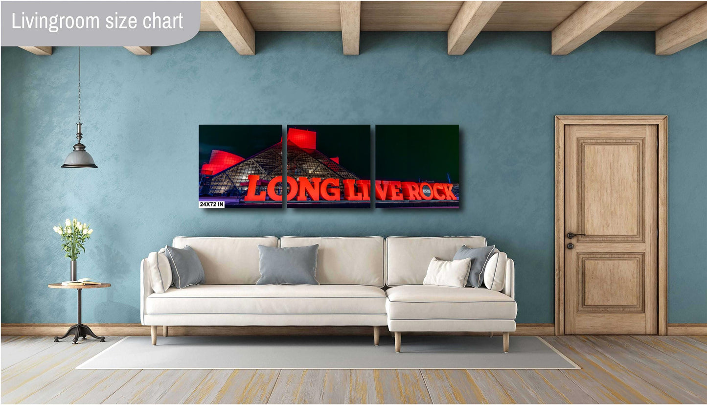 Rock and Roll Hall of Fame Cleveland | Night Photography on Premium Paper & Ready-to-Hang Canvas, Metal, Acrylic