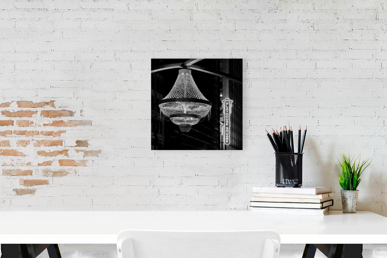 Playhouse Square Chandelier - Cleveland at Night Fine Art Photography, Living Room Wall Decor, This is CLE Nightscape Art