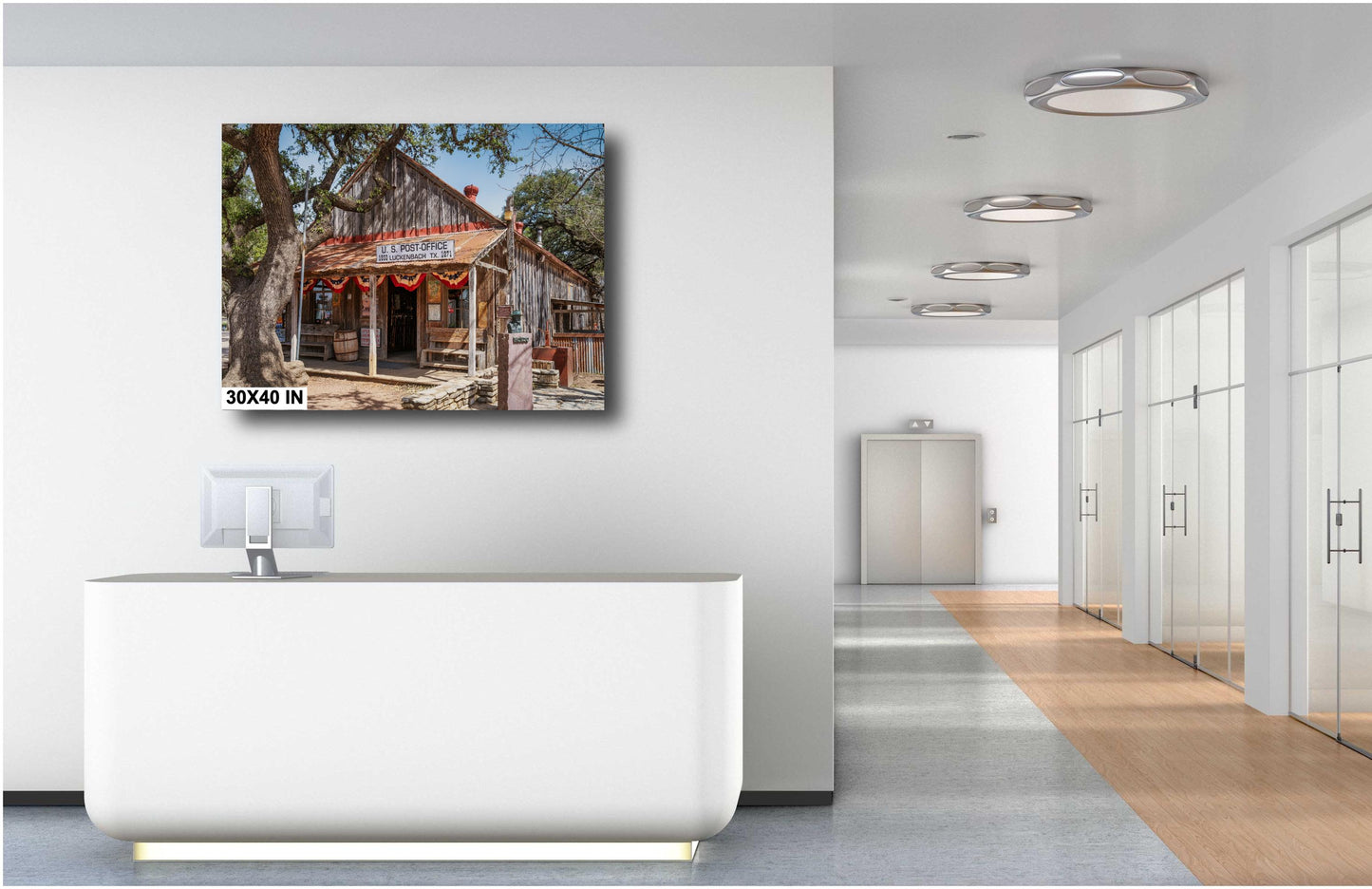 Luckenbach Texas Post Office: Fine Art Print on Premium Photo Paper or Ready-to-Hang Canvas, Acrylic, or Metal