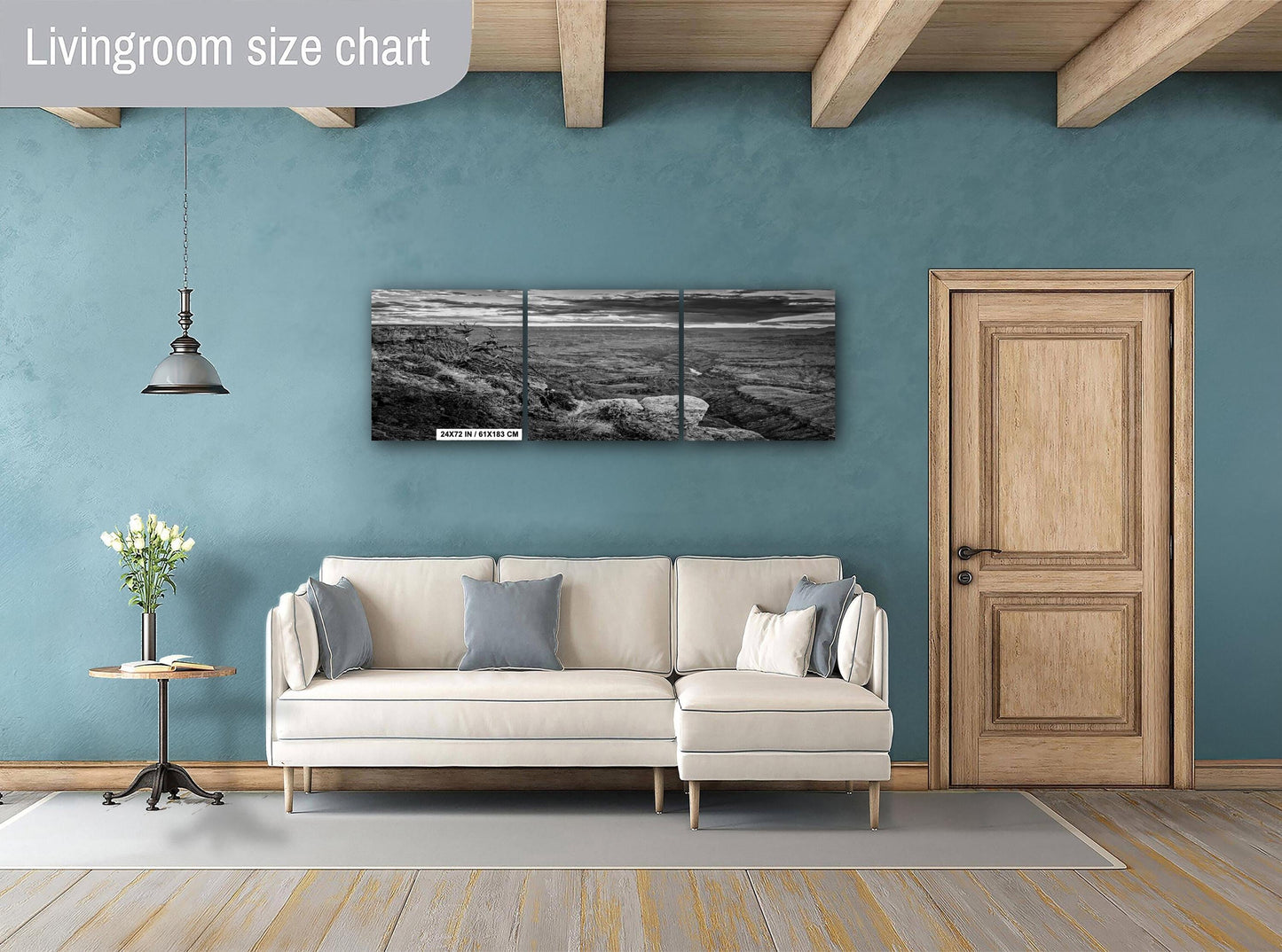 Black and White Art - Grand Canyon Print, South Rim Sunset at Lipan Point on Premium Photo Paper, Canvas, Acrylic, or Metal