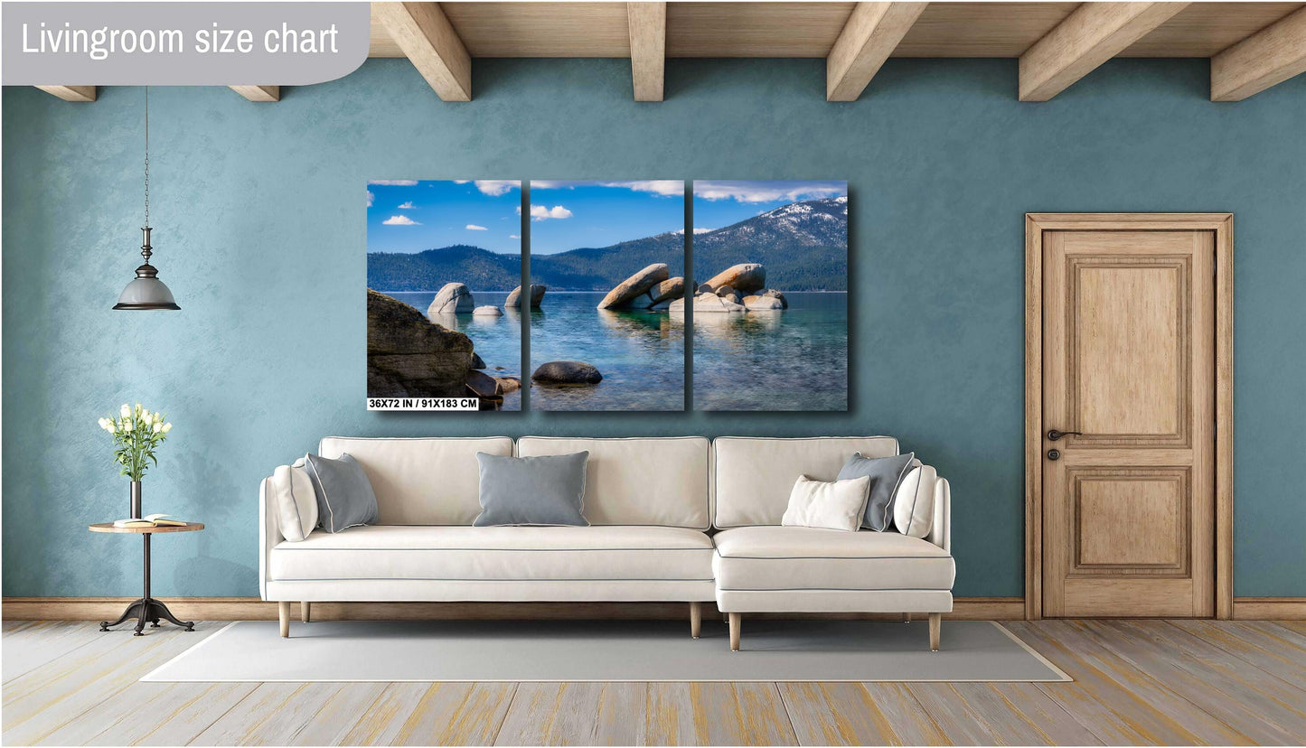 Lake Tahoe Print - Photo of Sand Harbor State Park - Wall Art on Canvas, Acrylic, Metal & Photo Paper - Lake Tahoe Photography Decor